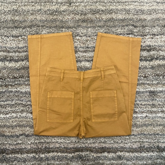 Joie Cassedy Cropped Flare Pants | Cassedy Button Fly Wide Leg Crop Stretch Pant - Picture 7 of 10